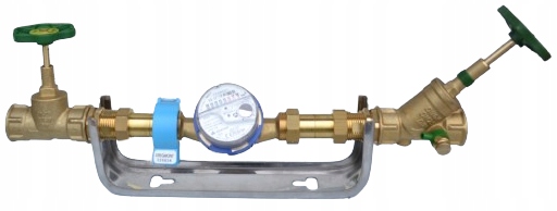 Pripojovací set Schlosser, vodomer, nerezová konzola