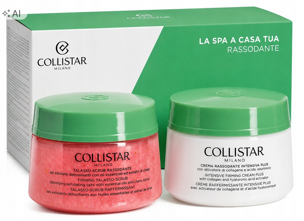 Collistar Spa At Home Zestaw Do Ciała Ujędrniający Peeling Solny