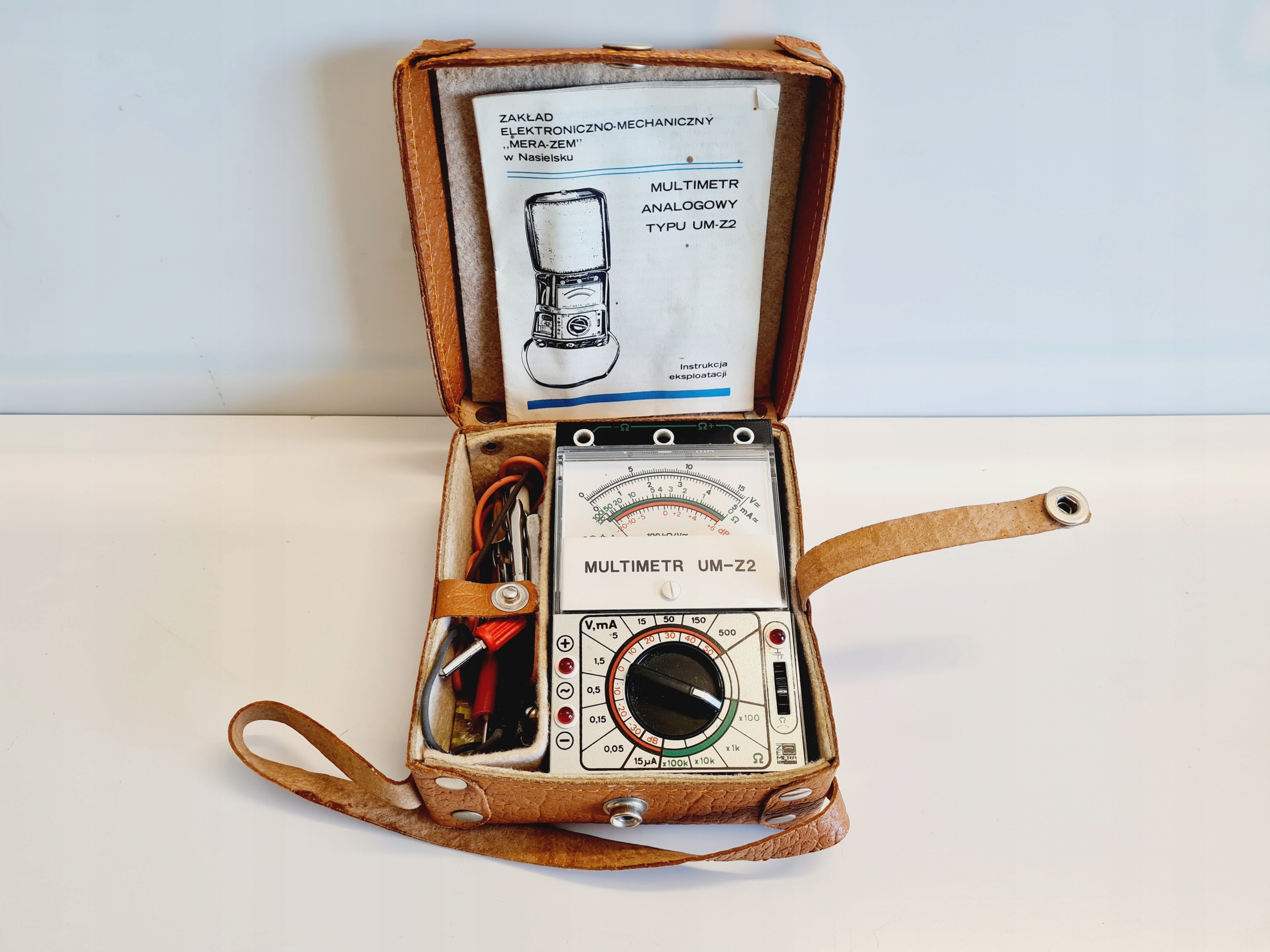 MULTIMETR ANALOGOWY SPRAWNY W ETUII Z DOKUMENTACJĄ VINTAGE Z PRL