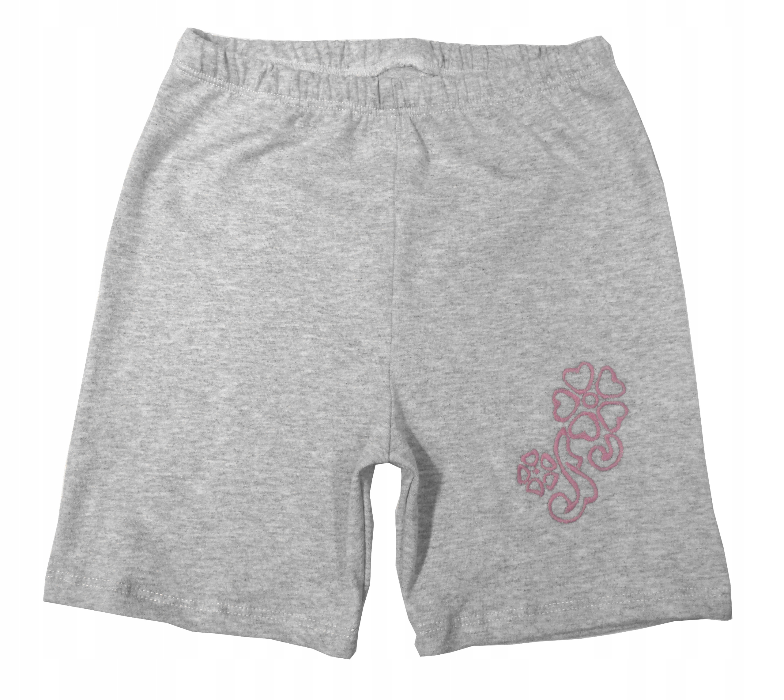 

Legginsy getry krótkie spodenki szare 140 bawełna