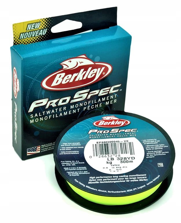 

Żyłka 0,40mm 11,2kg 300m Berkley ProSpec Yellow