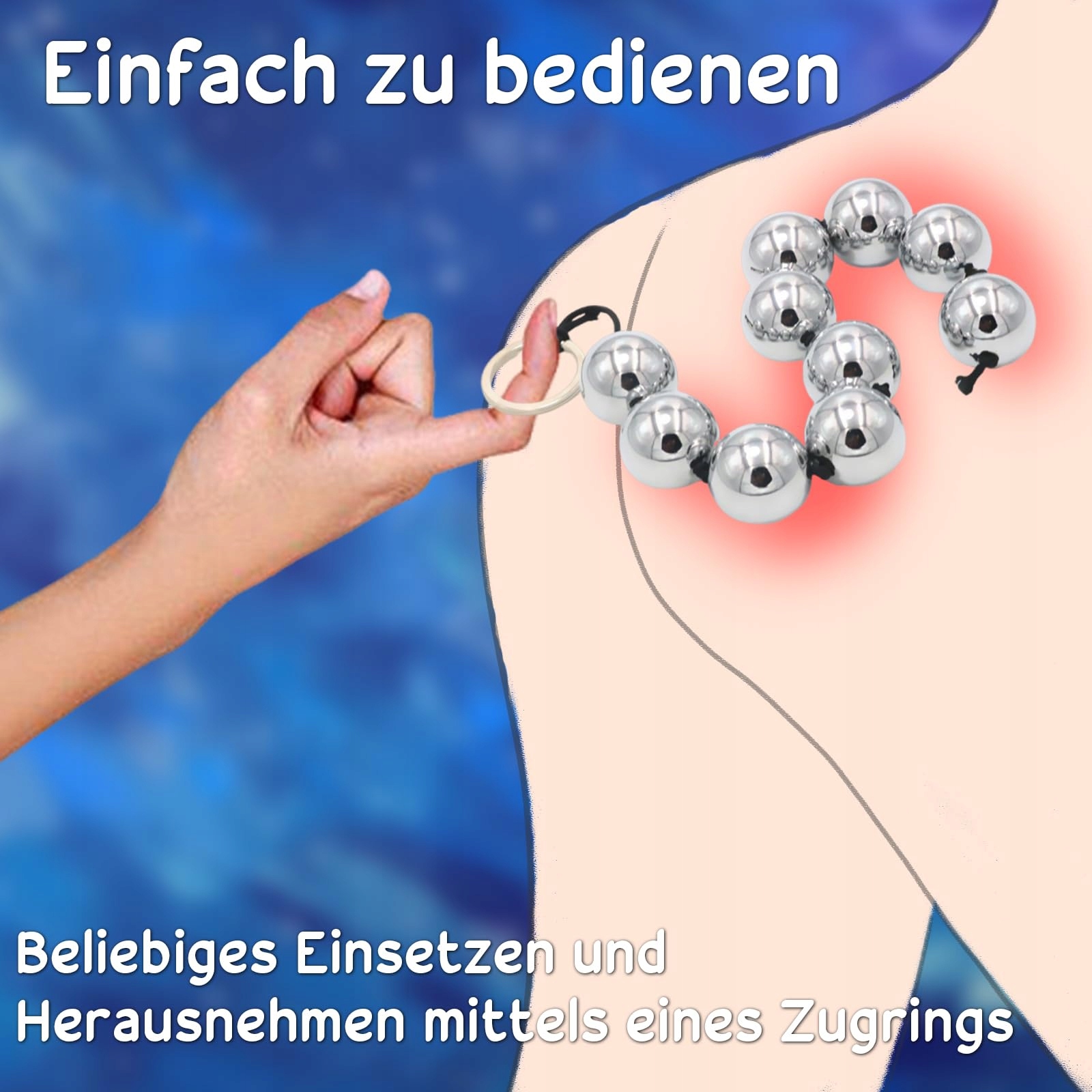 METALL Kulki Analne Zestaw Dla Par Stal Nierdzewna Zabawki Erotyczne — miniatura 2