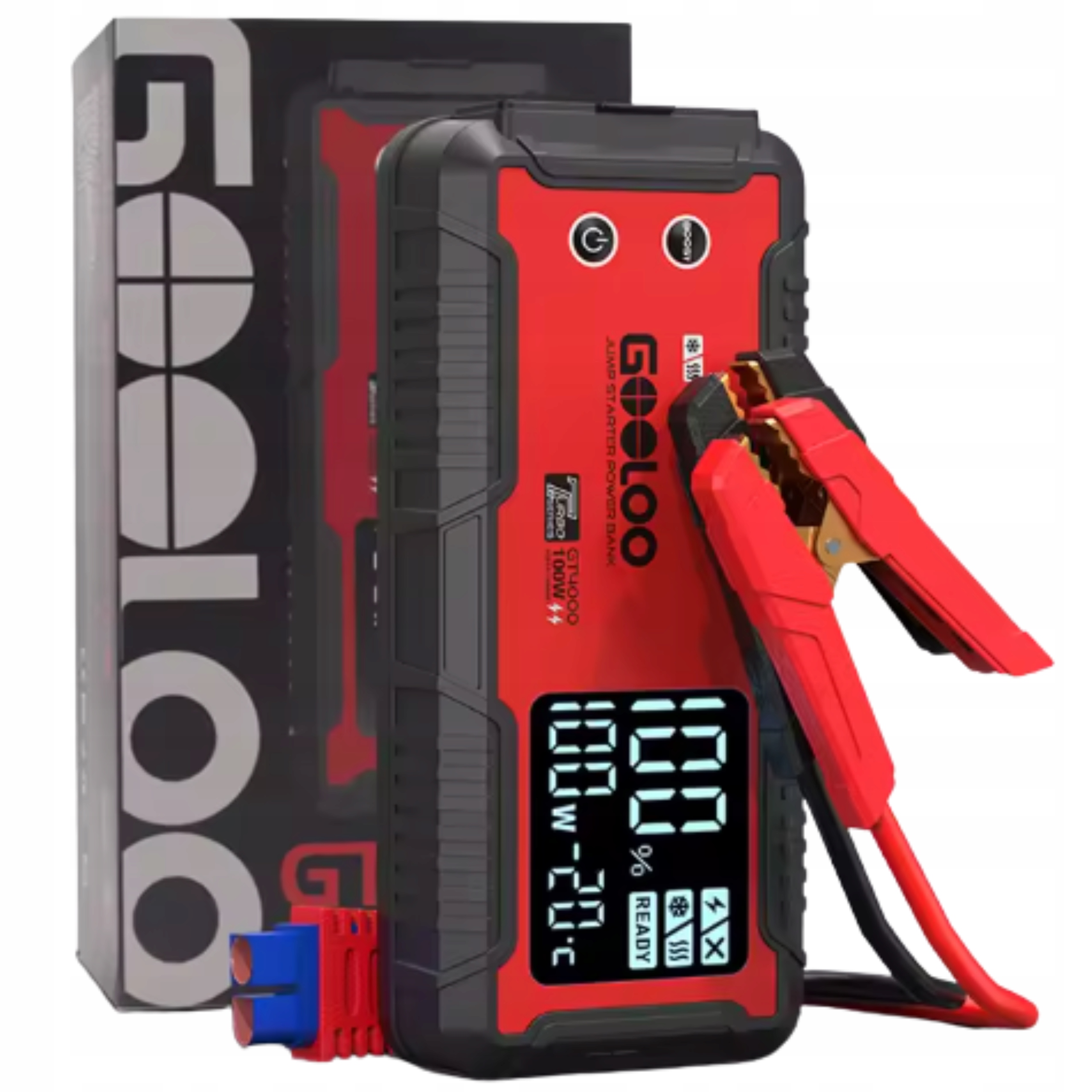 Štartovacie Zariadenie Jump Starter Powerbank Silné Spustenie Booster 4000A