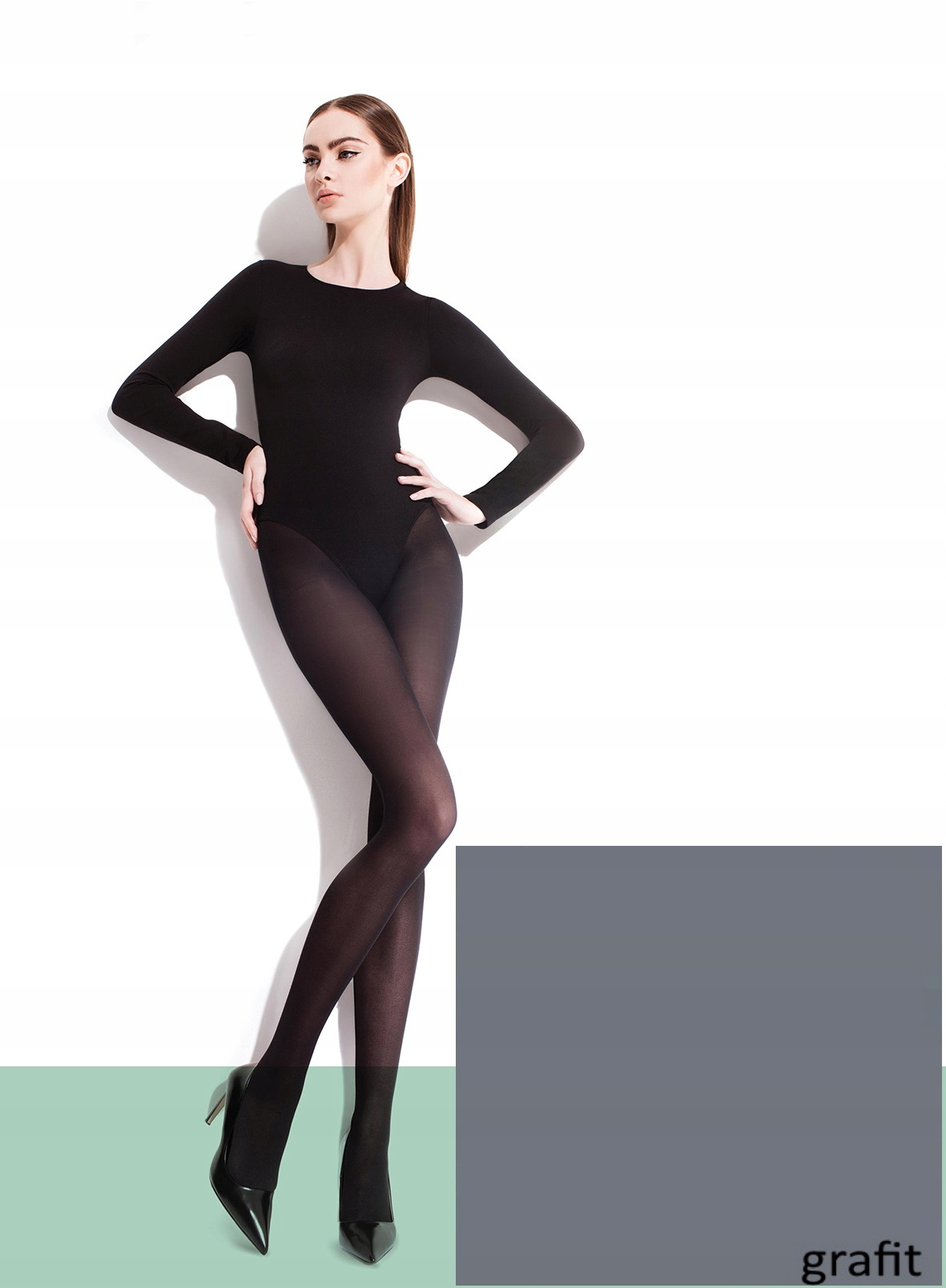 

Rajstopy 6 microfibra 40 den Paula Fiore grafit