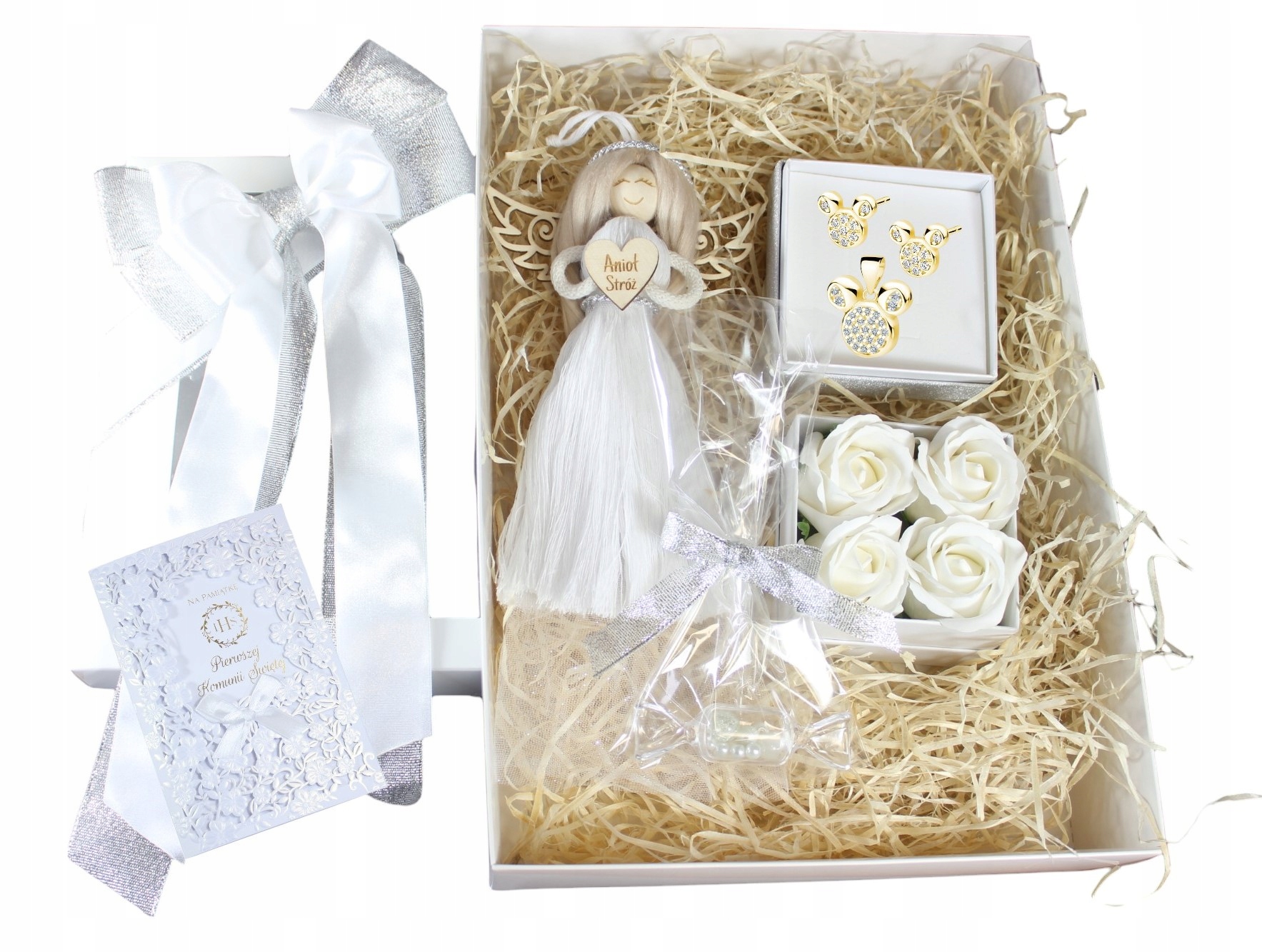 K Prvnímu Svatému Přijímání sada Památka prvního svatého přijímání Dárek Komplet p925 Dz