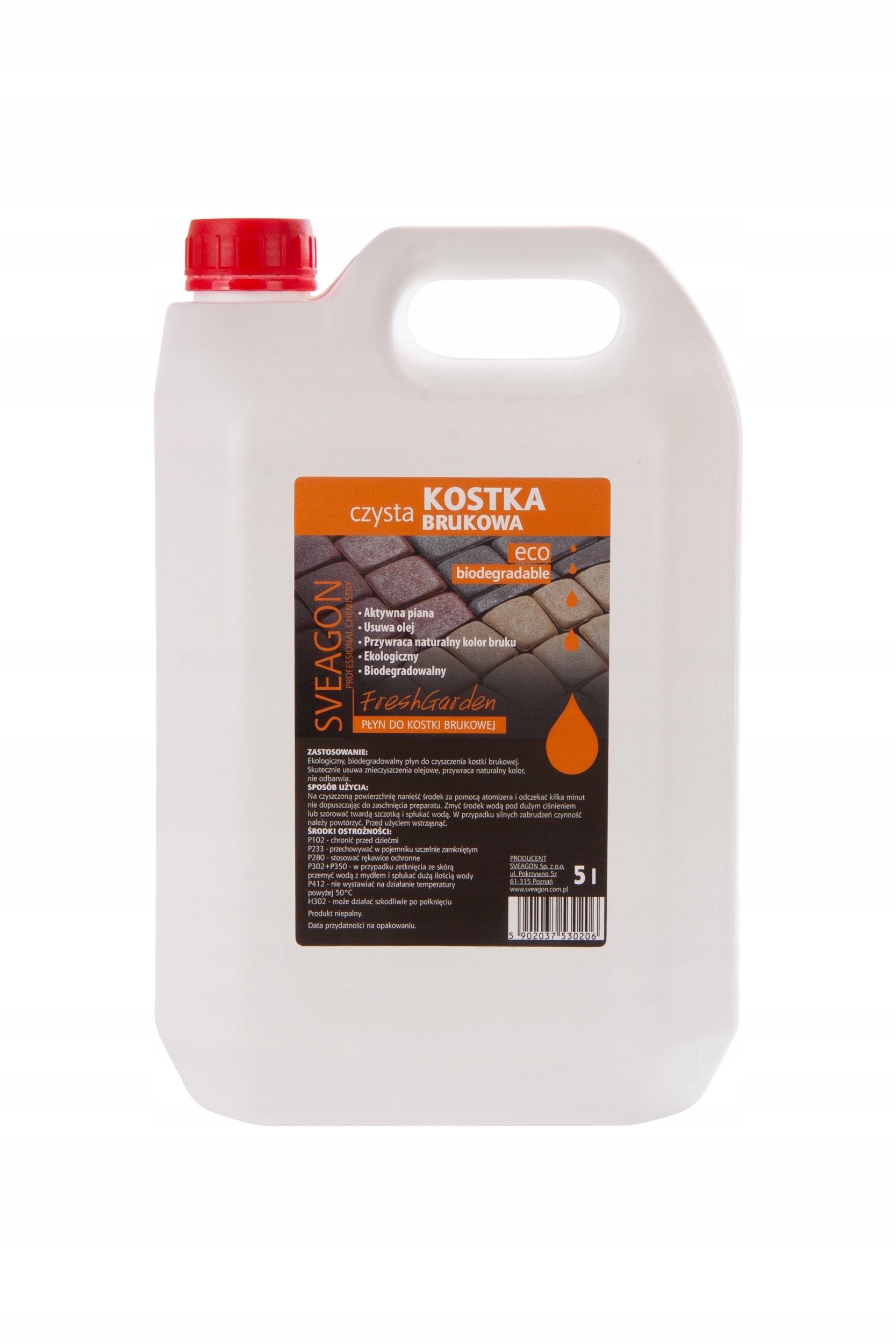 Levně Čisticí Prostředek Na Čištění Dlažebních Kostek Sveagon Čistá Kostka 5 L