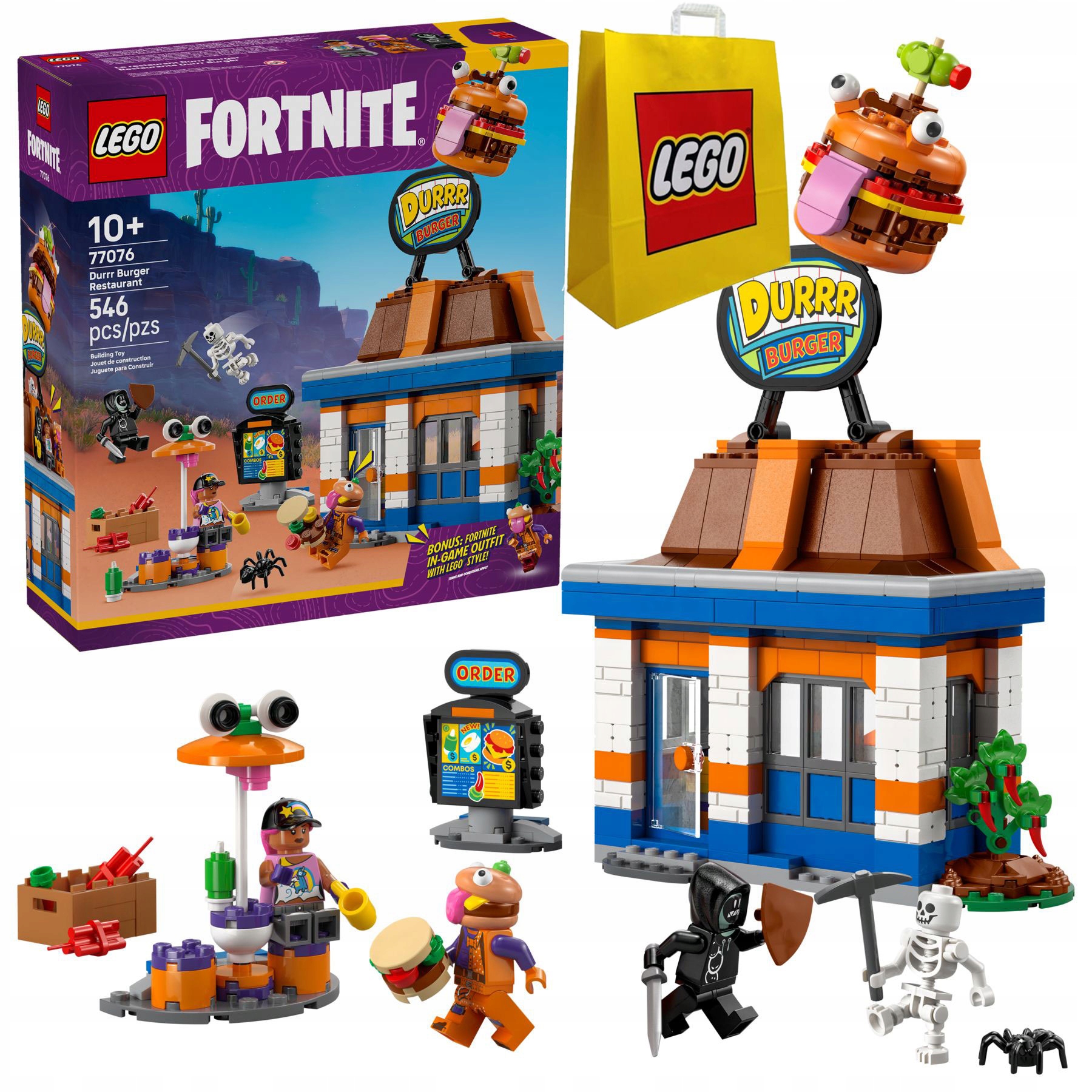 Lego Fortnite 77076 Restaurace Durrr Burgerovnia taška