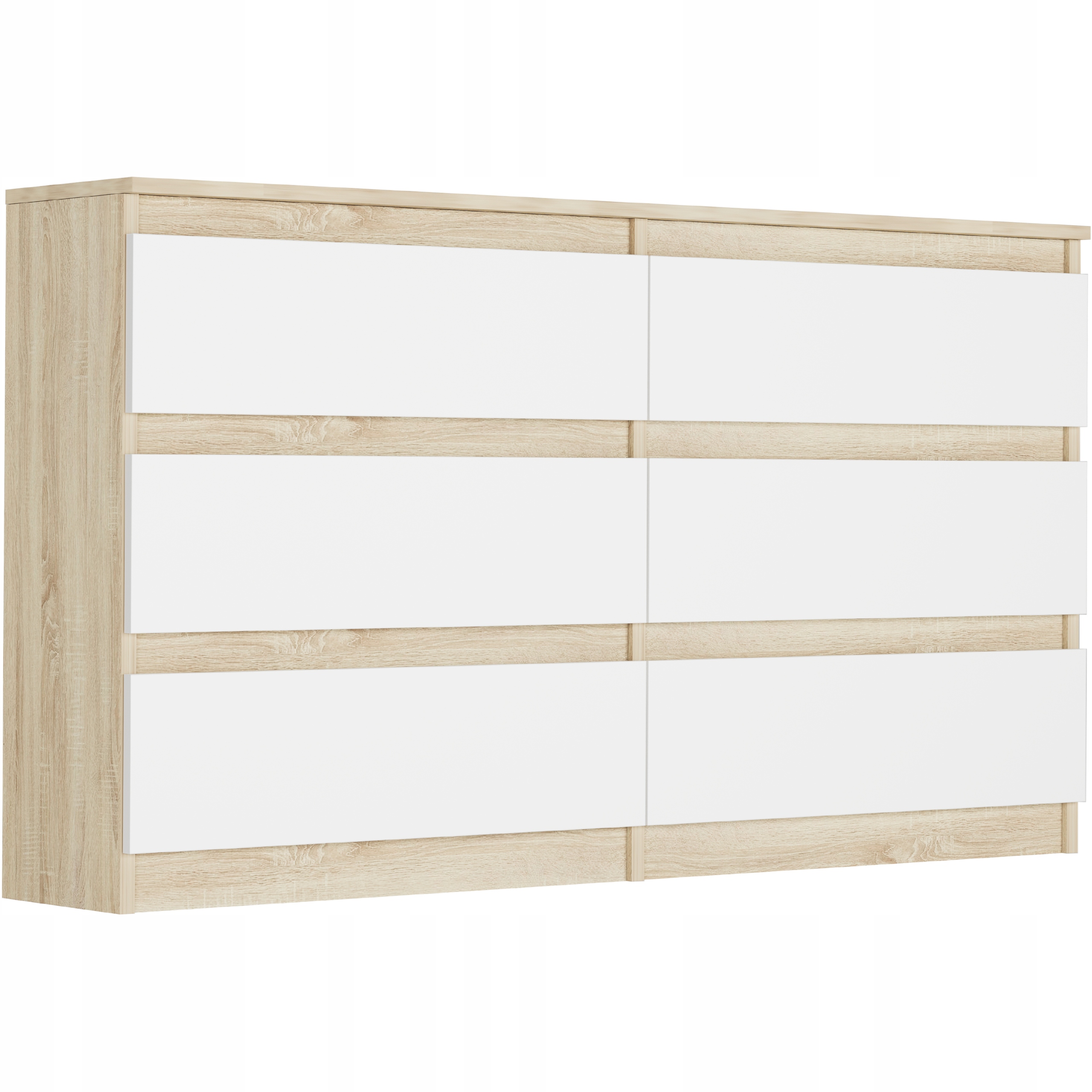 KOMODA 140 CM SZAFKA 6 SZUFLAD PROD PL R-140 MIX SONOMA