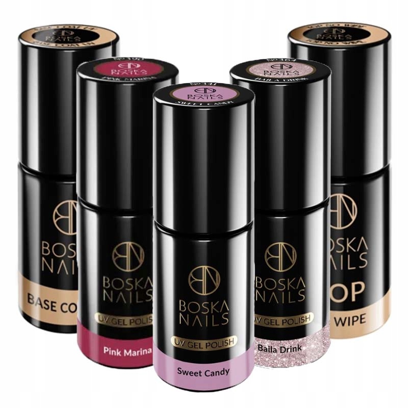 

Boska Zestaw Baza Top 3x Lakiery Hybrydowe 6ml