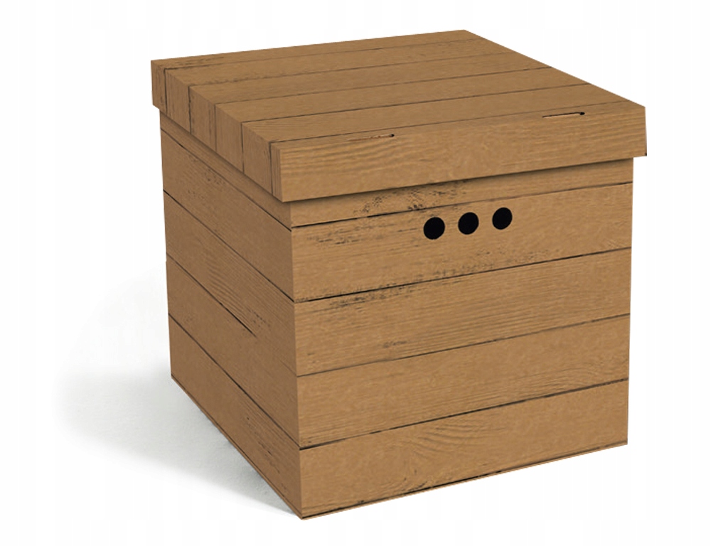 

Pudełko Organizer Na Ubrania Deska Brąz MM Karton