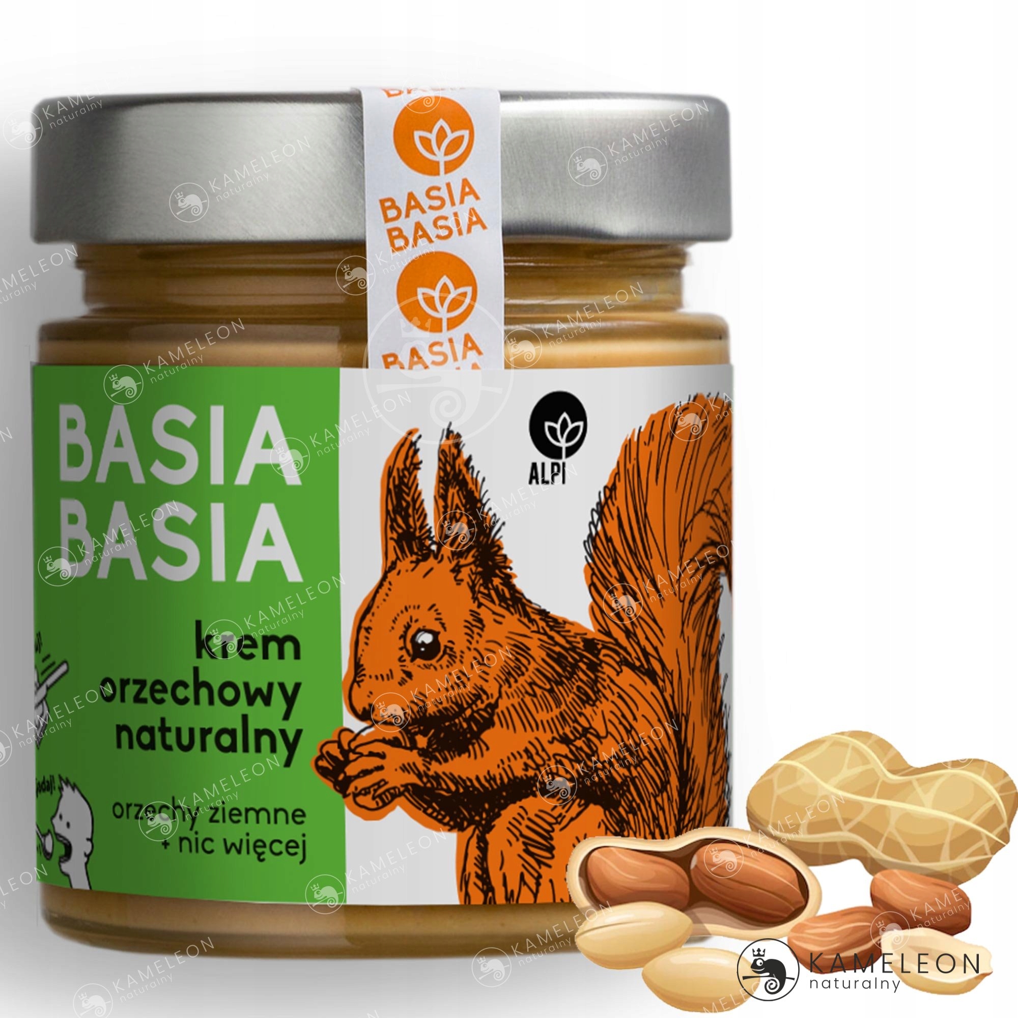 BASIA MASŁO ORZECHOWE NATURALNE BEZ CUKRU 210g EAN (GTIN) 5905279740082