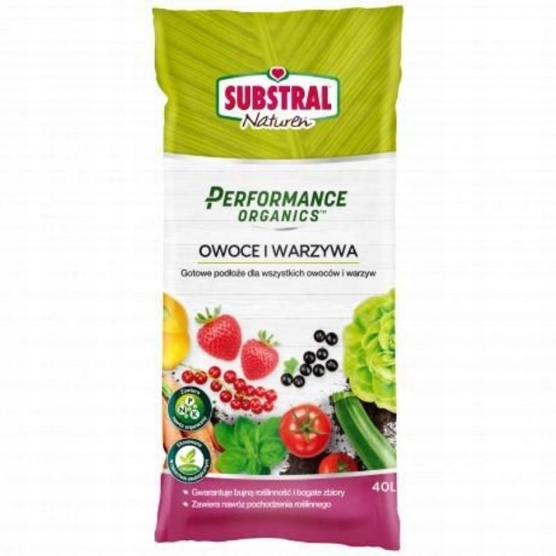 

100% naturalne podłoże Substral 40l owoce warzywa