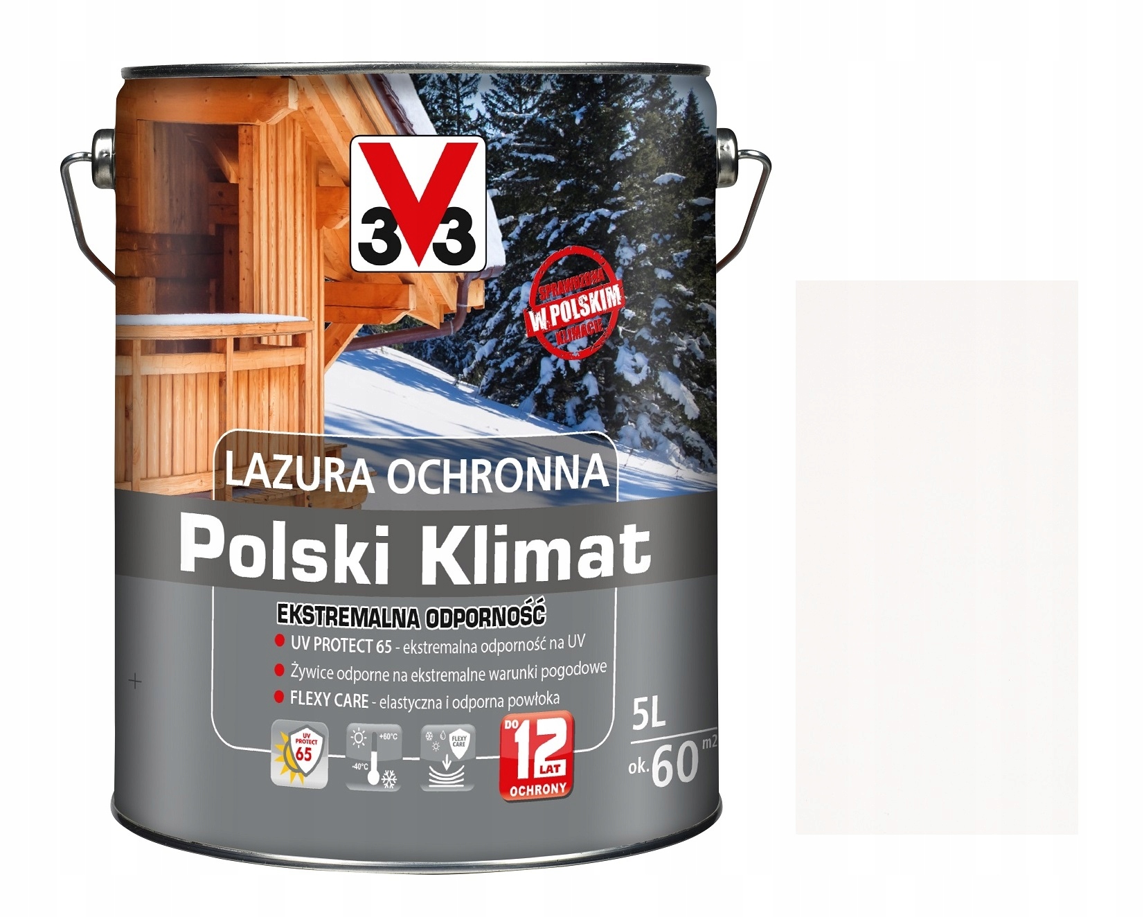 

Lazura V33 Polski Klimat 12LAT Biały Alpejski 5L