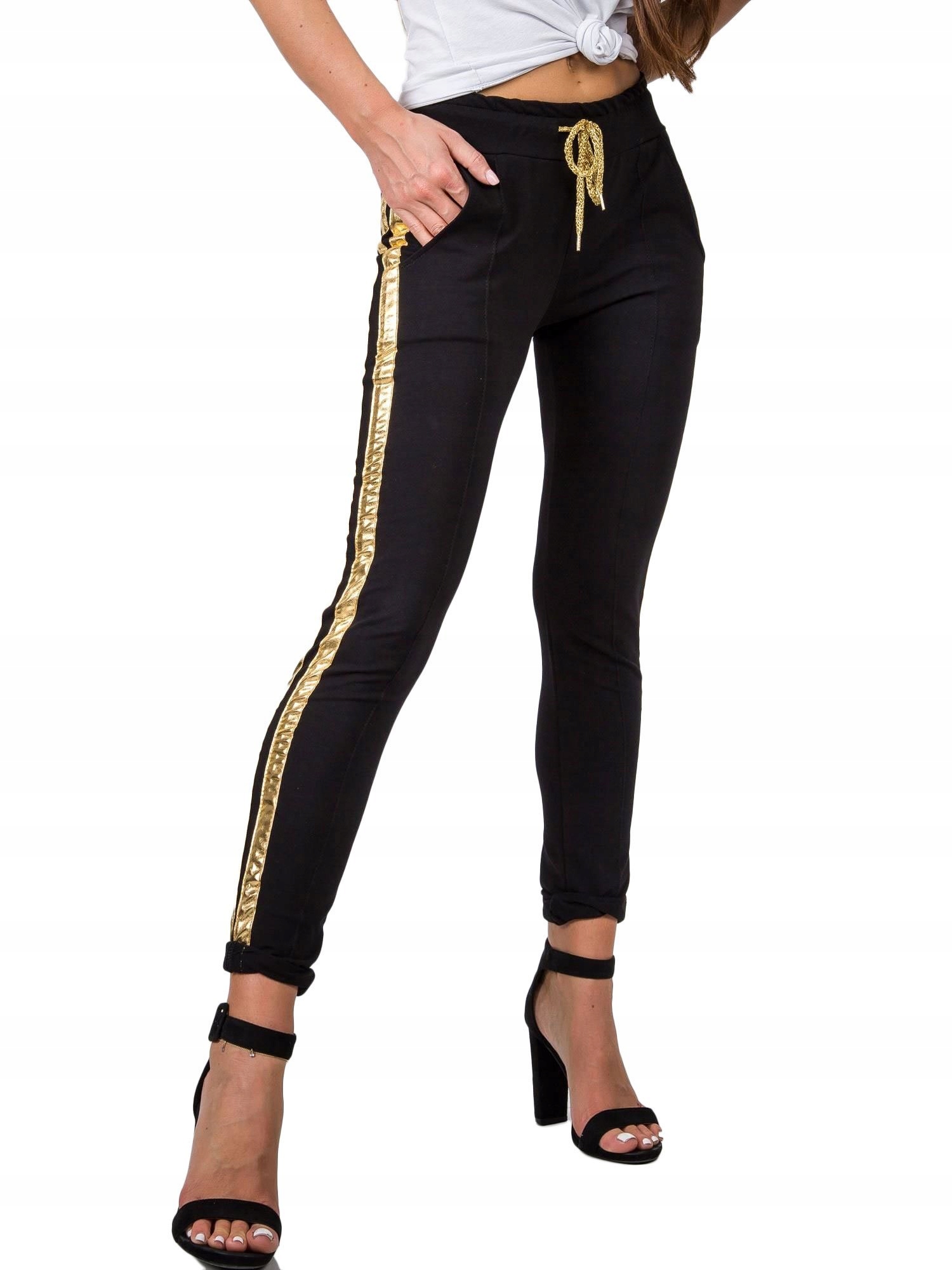 

Bawełniane Spodnie Dresowe damskie Dresy - L