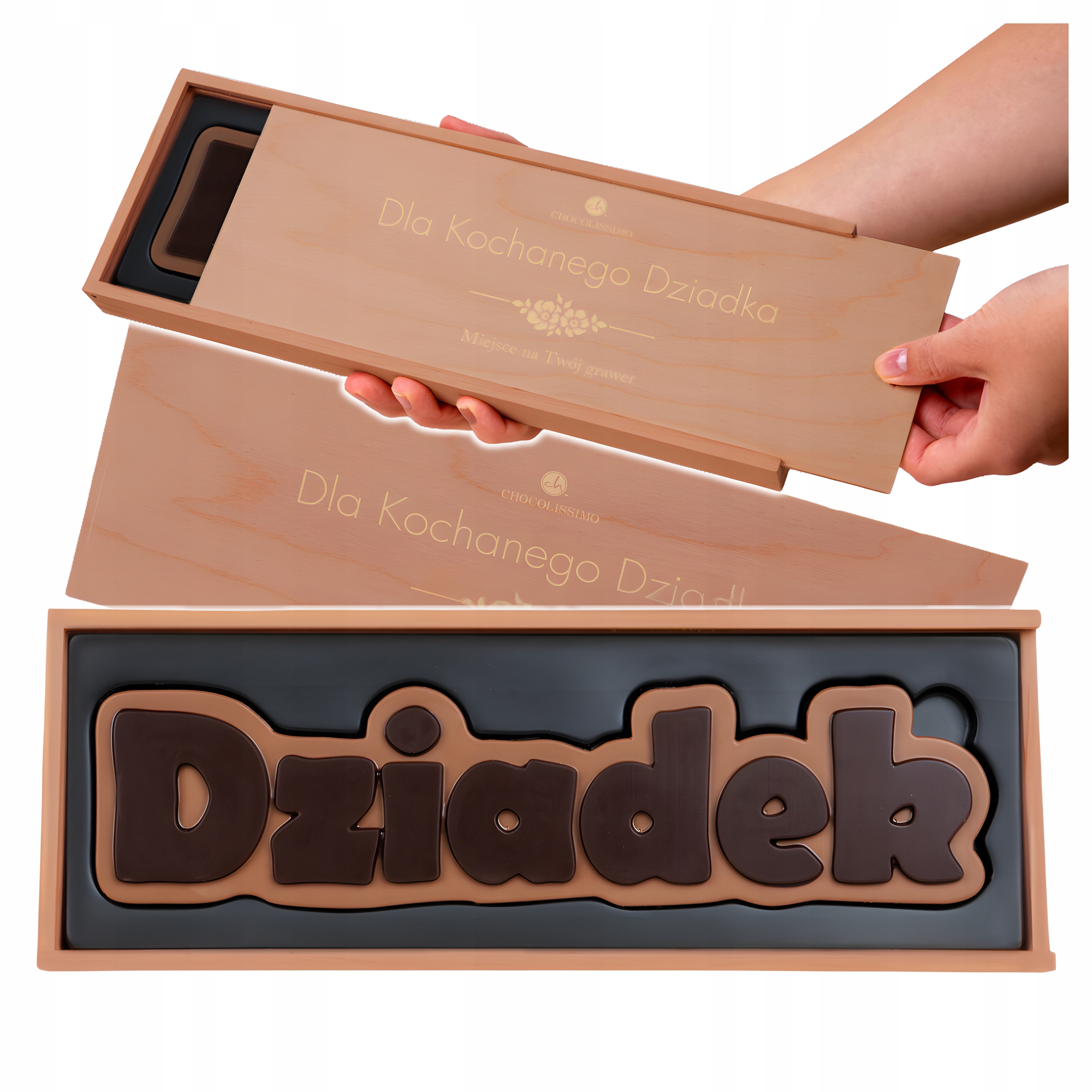 Levně Dárek pro dědečka Den Dědečka čokoláda Belgická skvělý děda 130 g