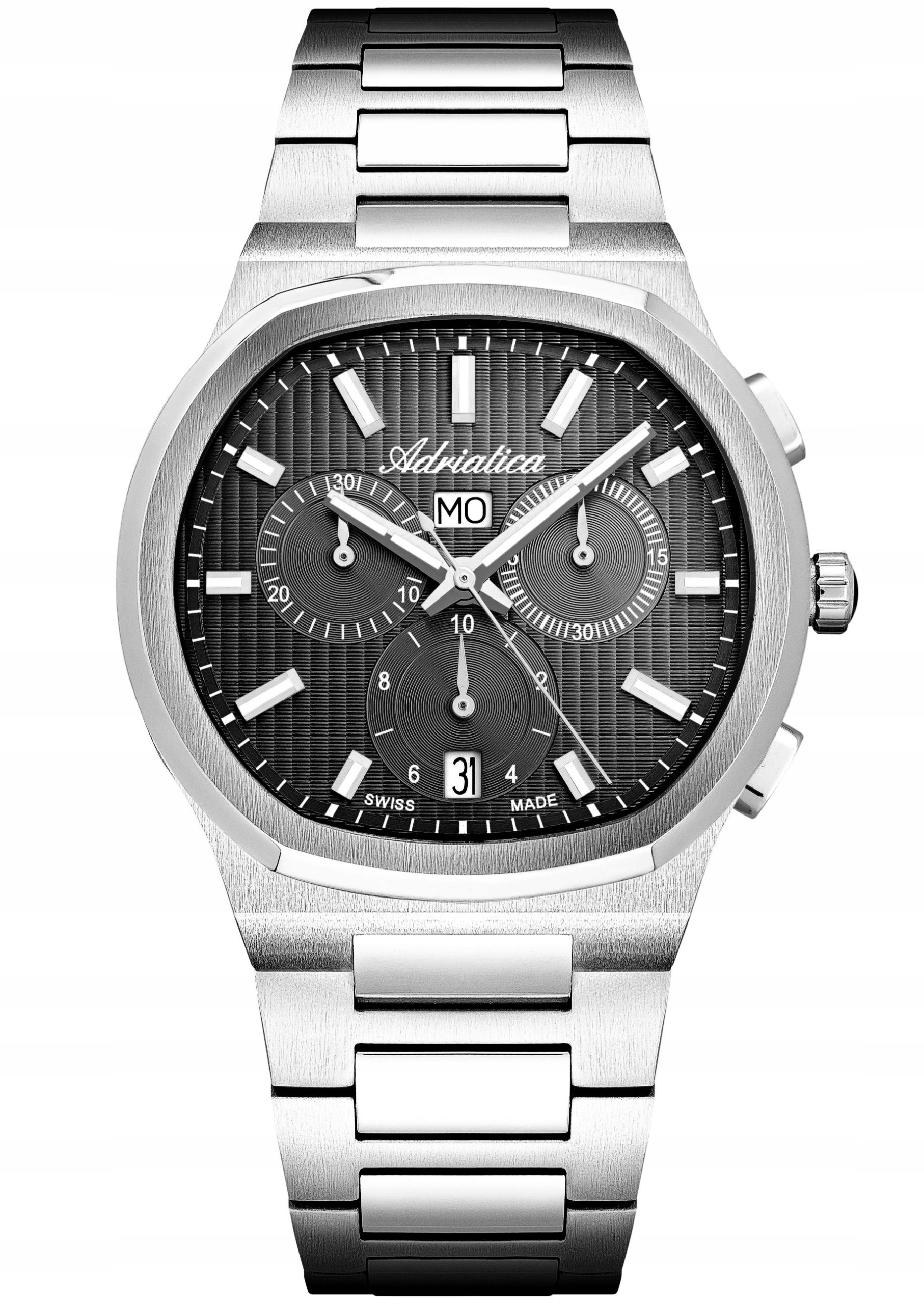 Nové Originální Pánské Hodinky Adriatica A8349.5116CH stříbrný chronograf