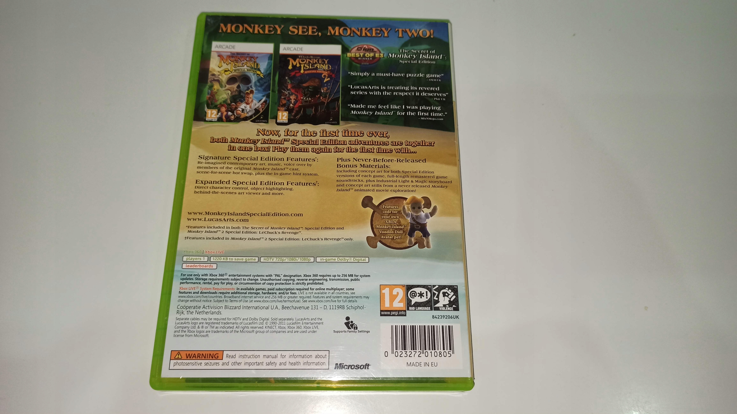 MONKEY ISLAND SPECIAL EDITION COLLECTION, 2 gry 1i 2 kultowa przygodówka Platforma Xbox Series X / S