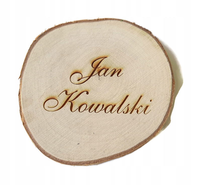 Winietka podziękowanie wizytówka plaster drewniany Marka inny