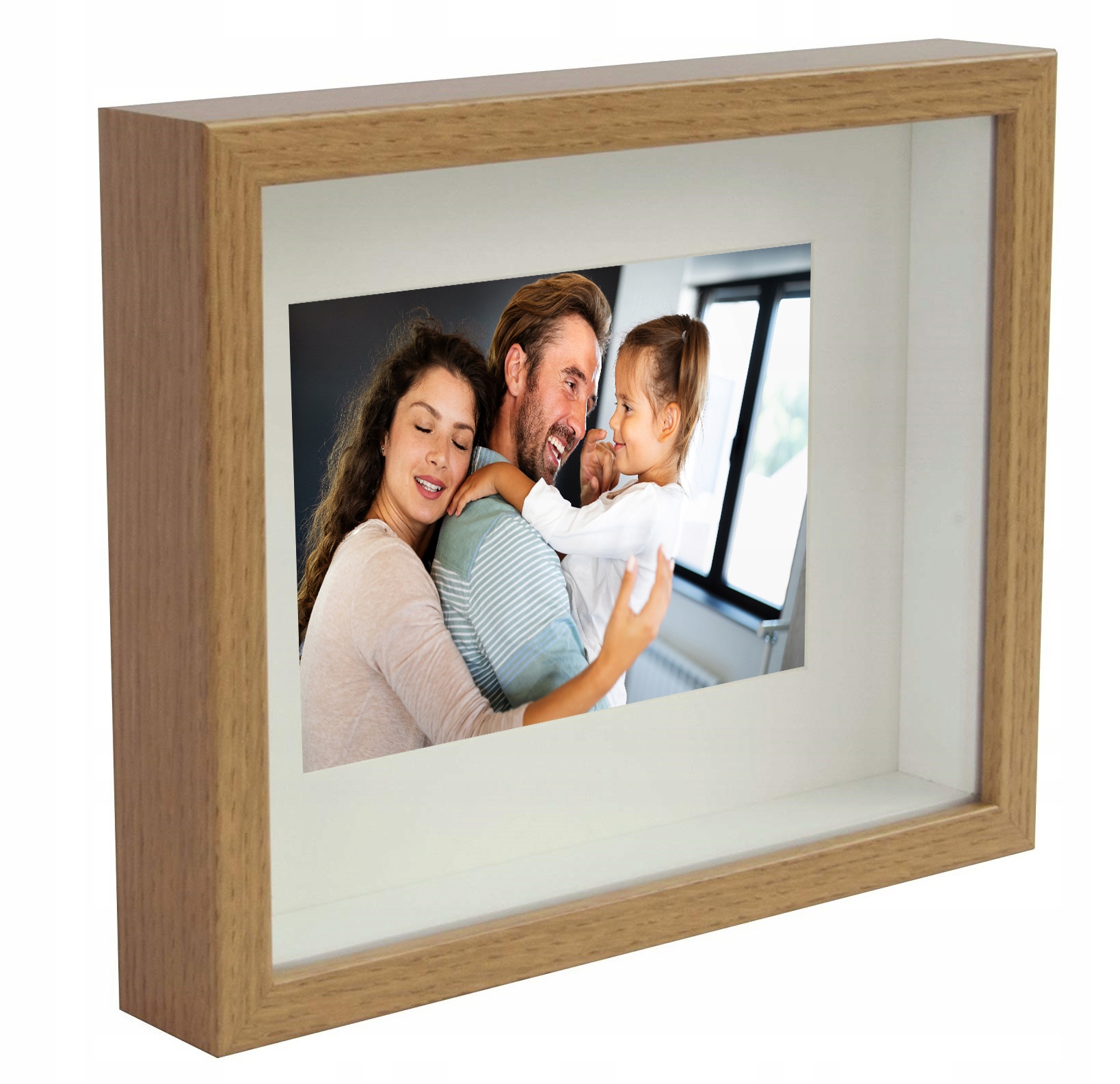 

Ramka na zdjęcie 3D głęboka box 20x25 dębowa