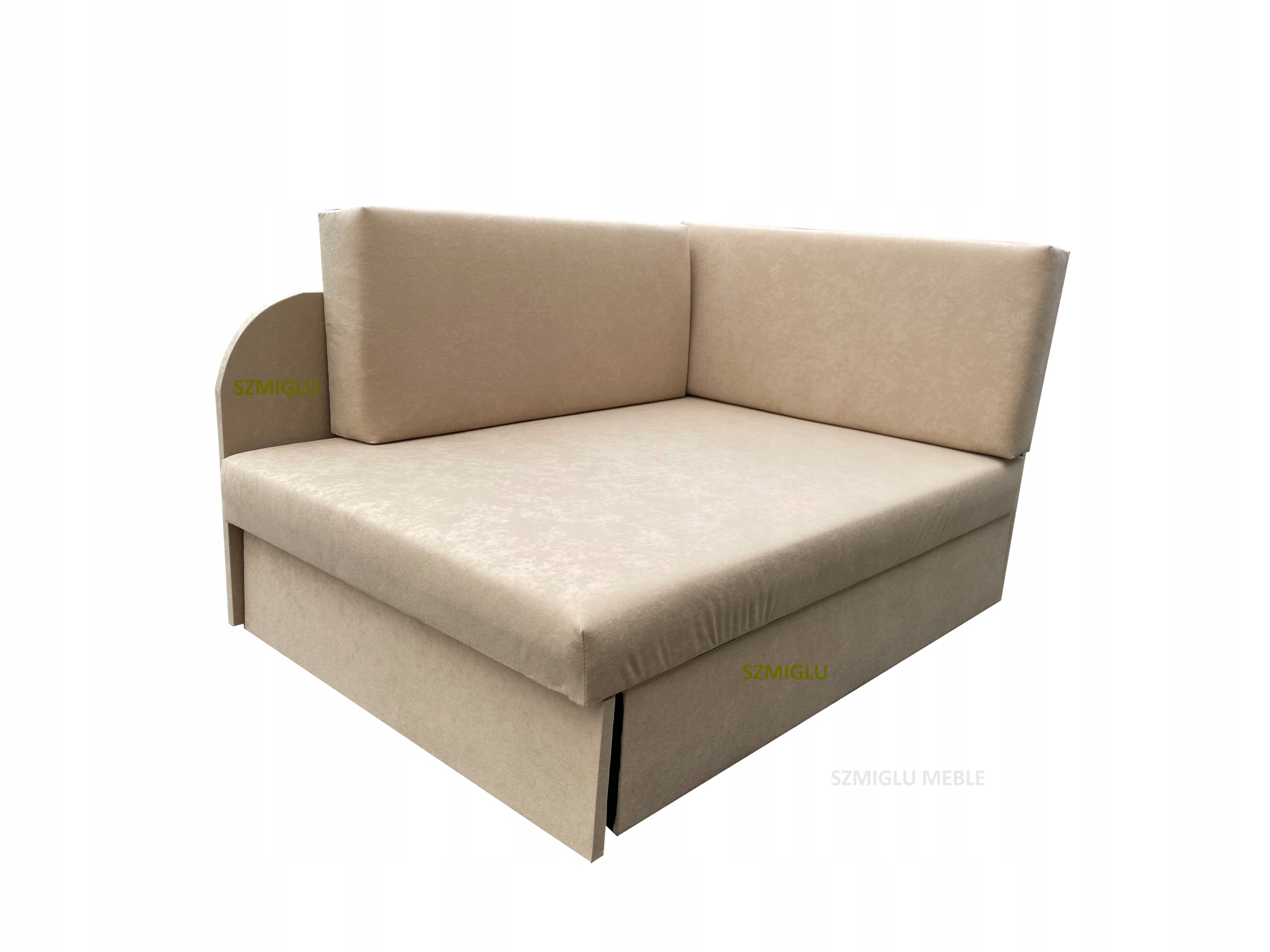 ŁÓŻKO Z MATERACEM KUBUŚ SOFA NAROŻNIK ROZKŁADANY + POJEMNIK Kolekcja Kubuś