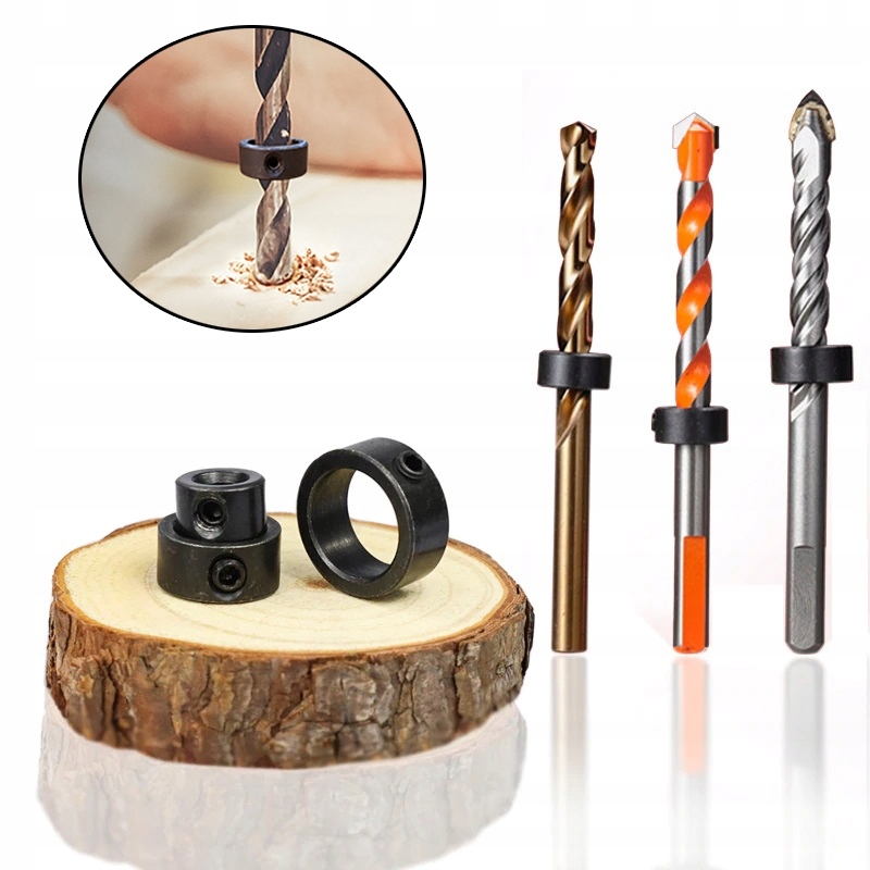 OGRANICZNIKI GŁĘBOKOŚCI WIERCENIA DO WIERTEŁ 9 SZT Marka Vorfal