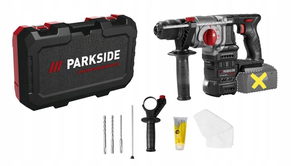 Młotowiertarka udarowa 20 V Parkside Performance Pkhap 2034-Li B1