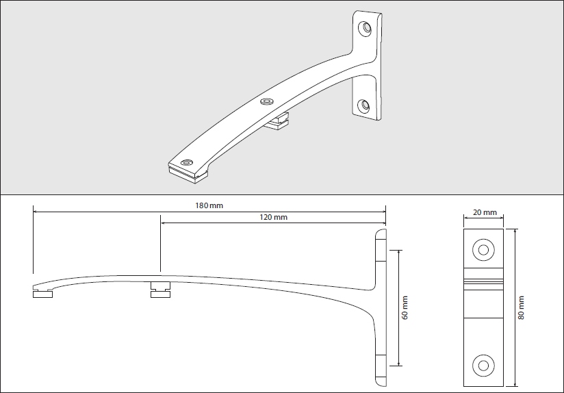WSPORNIK ŚCIENNY PODW. CLASSIC/MODERN 12/18 Marka Voppi