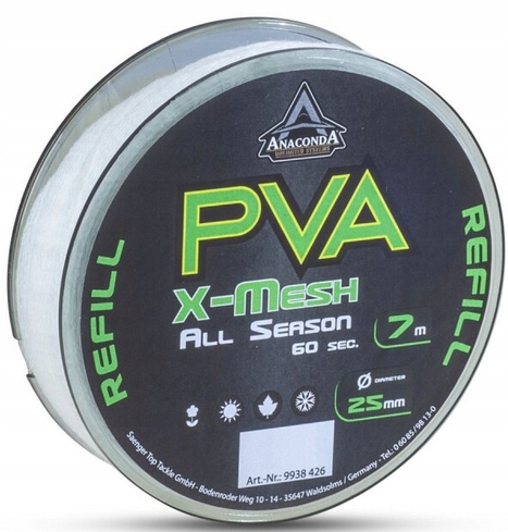 

Siatka Anaconda Pva X-mesh Allseason 25mm 7m