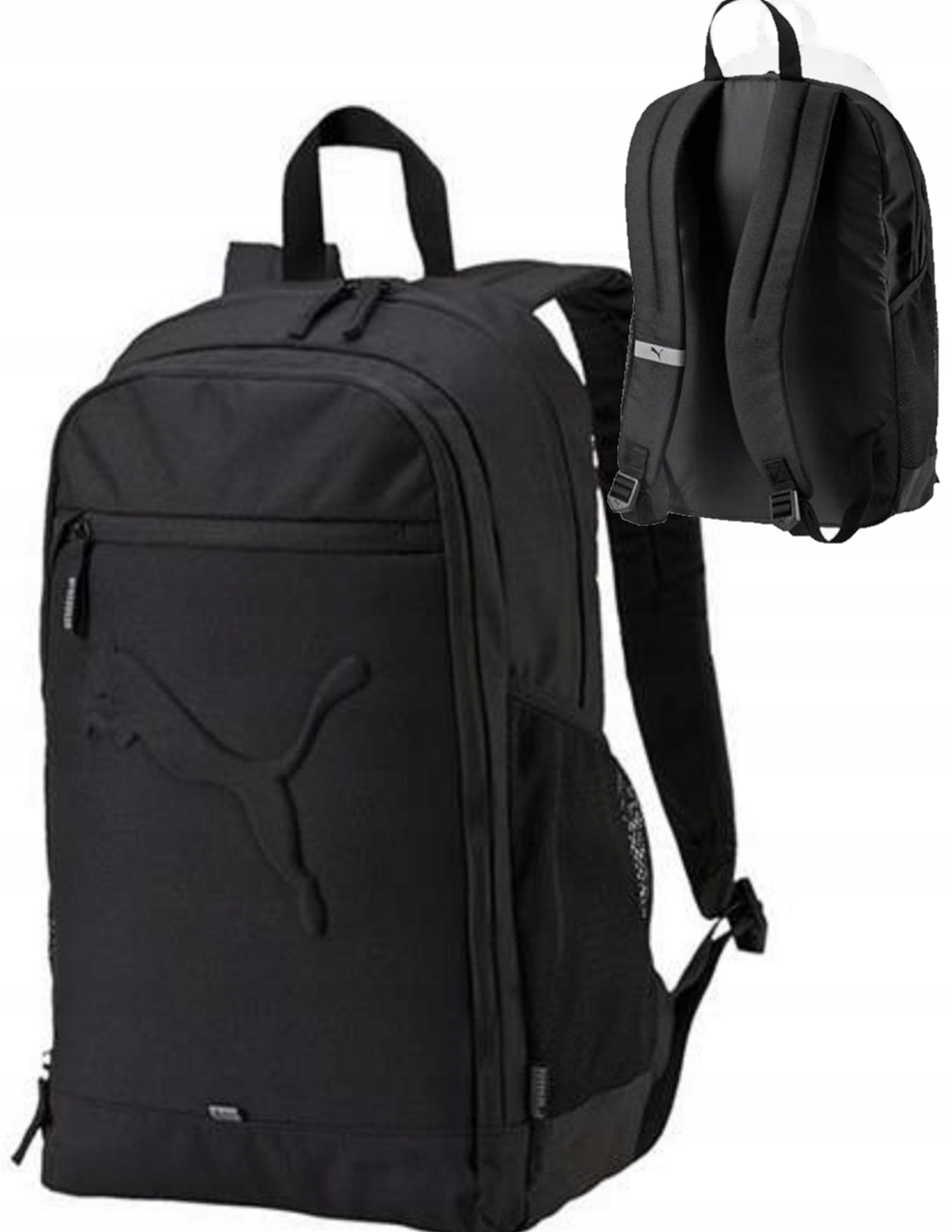 Školní batoh pro mládež Puma černý s logem rozvrh hodin