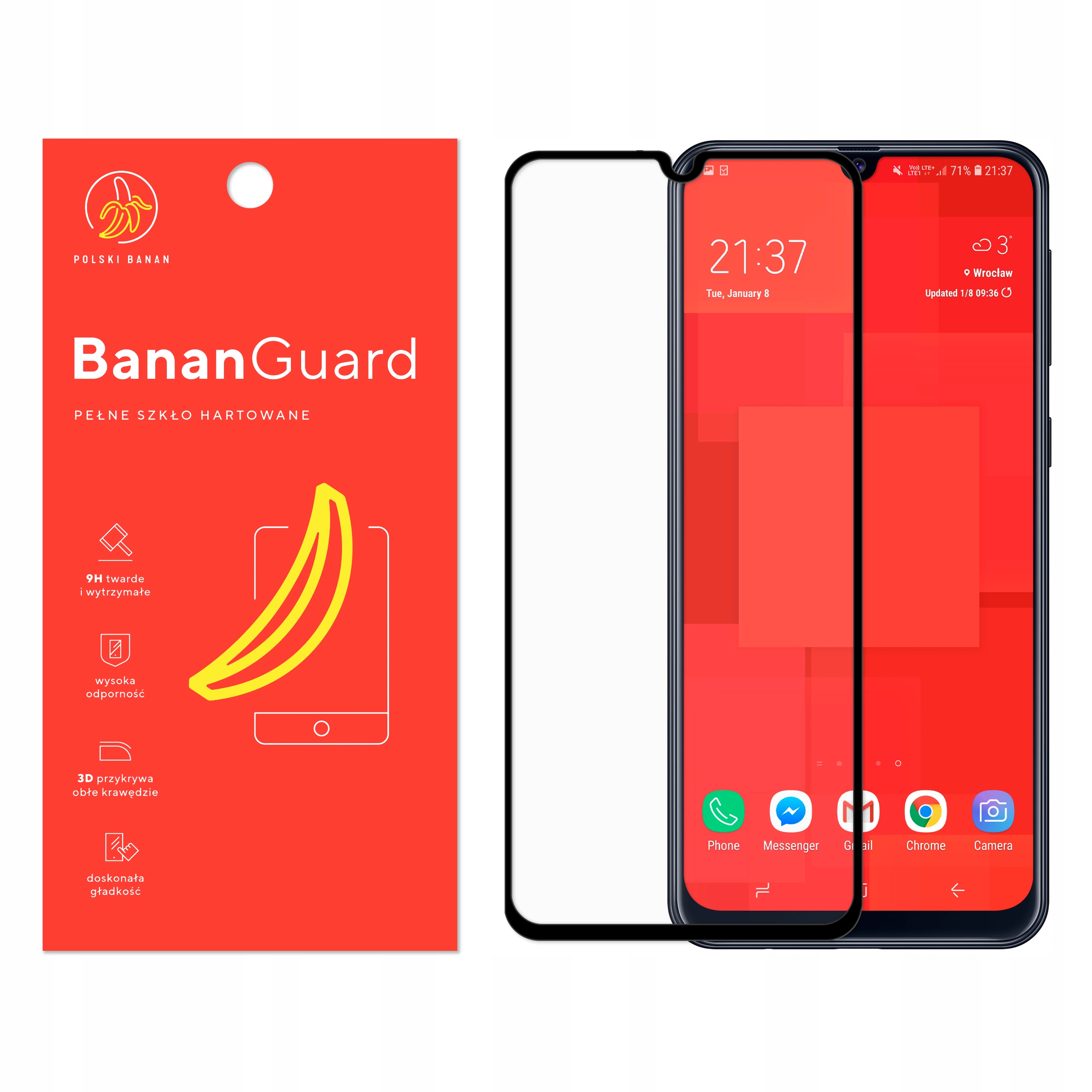 

Szkło Hartowane 3D Polski Banan do Samsung M21