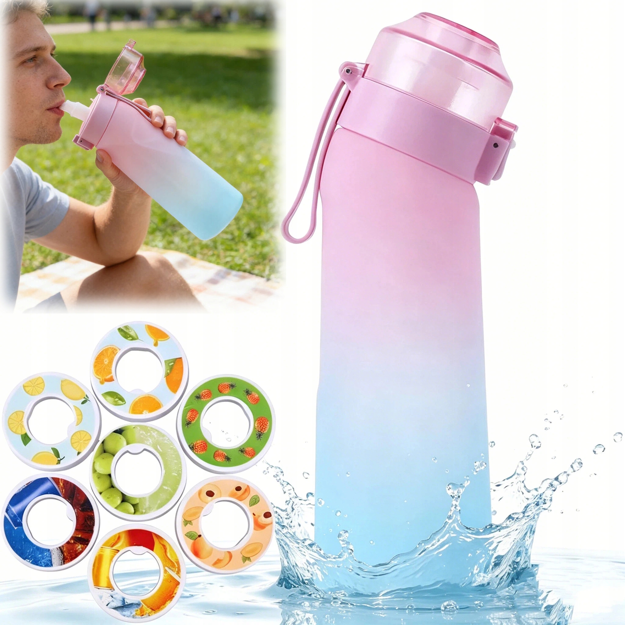 Láhev na vodu Vonný hrnek 650 ml Koření láhev na vodu 7 ks