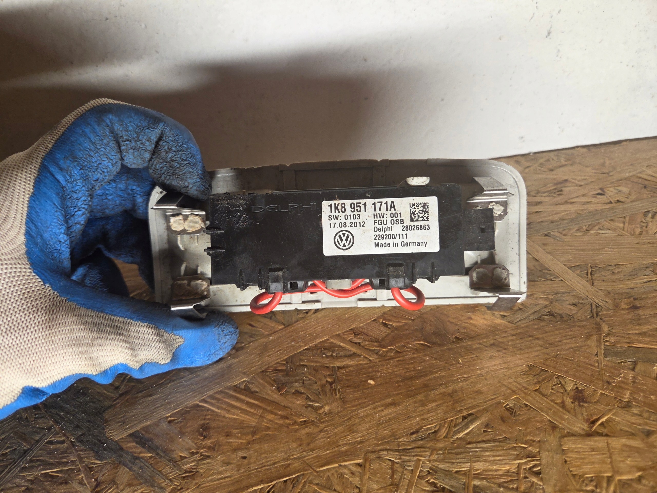 Sensor Alarmu Seat Ibiza 6J 1K8951171A