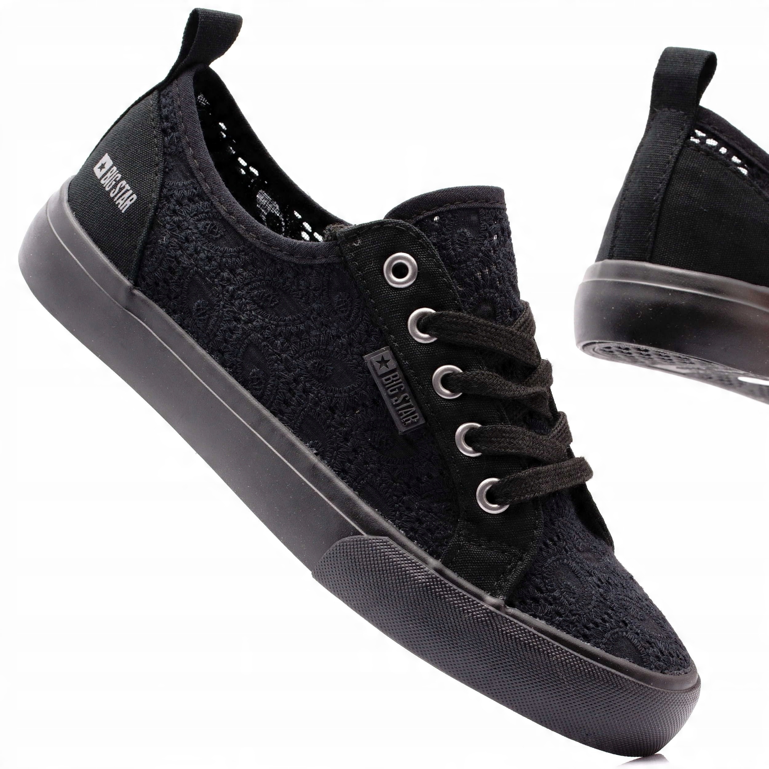 

Big Star Buty Damskie Koronkowe Trampki 39