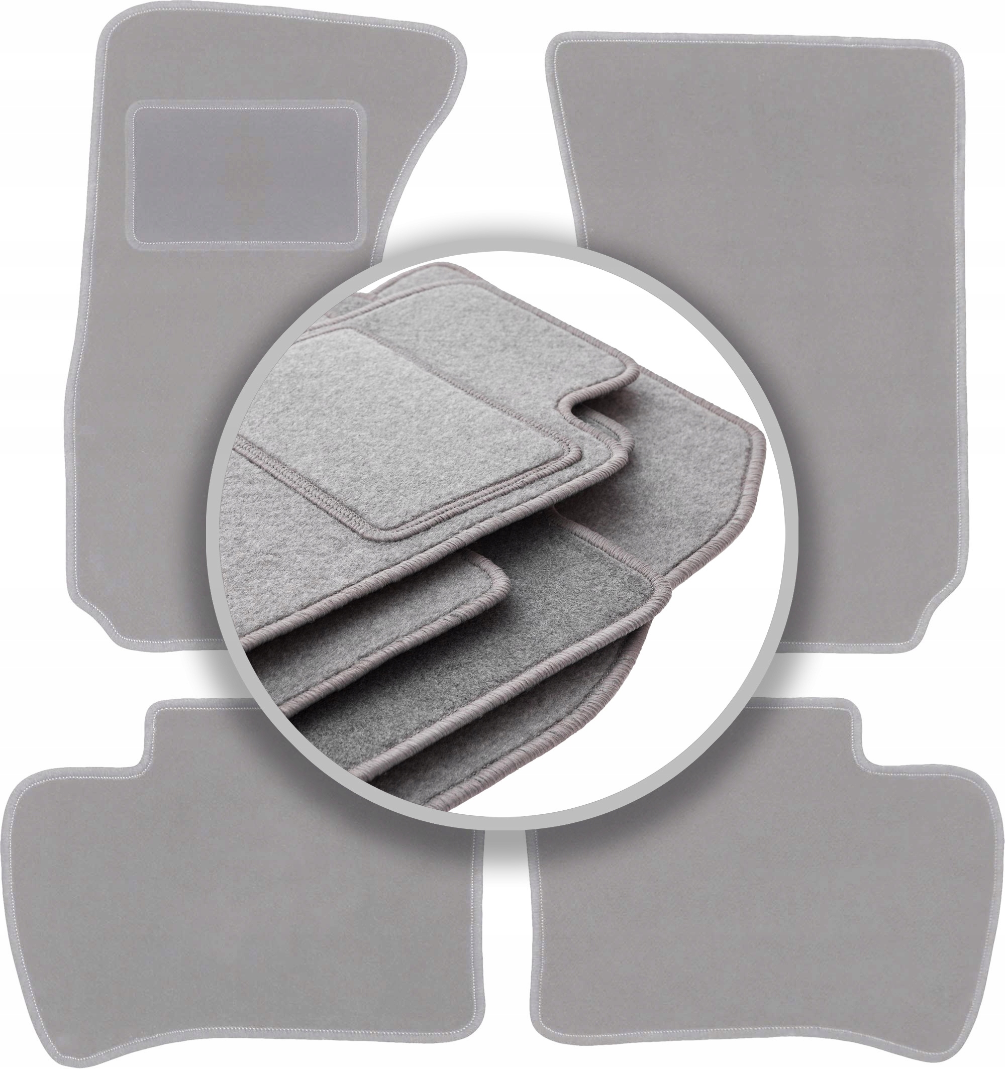 Velurové koberce Oslo šedé pro: Daihatsu Terios I Suv 1997-2005