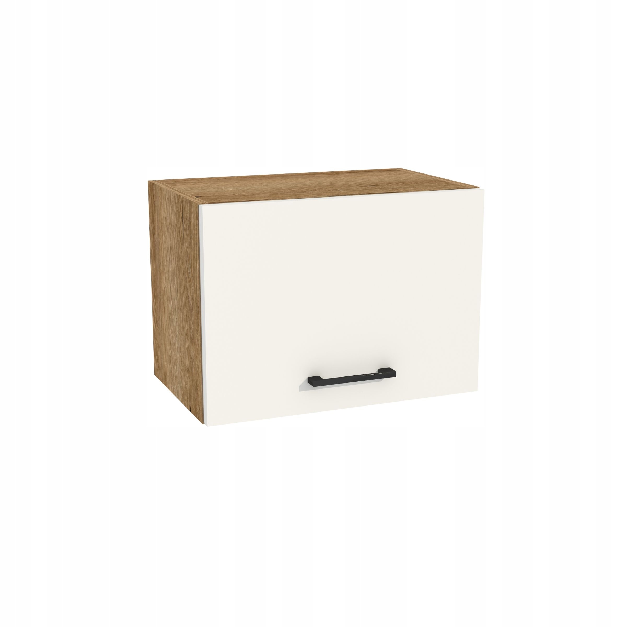 Kuchyňská skříňka horní digestoř 50/36 Capri korpus Dub Evoke přední Bílá Mat