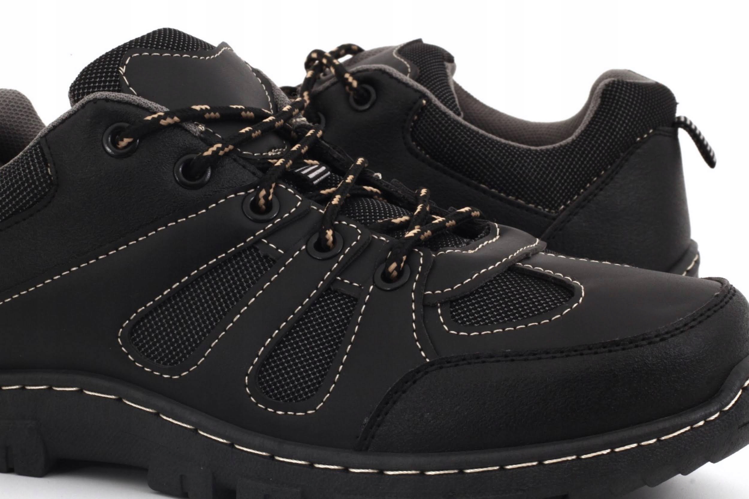 BUTY MĘSKIE ADIDASY OBUWIE SPORTOWE MOCNE DO PRACY Kolor czarny