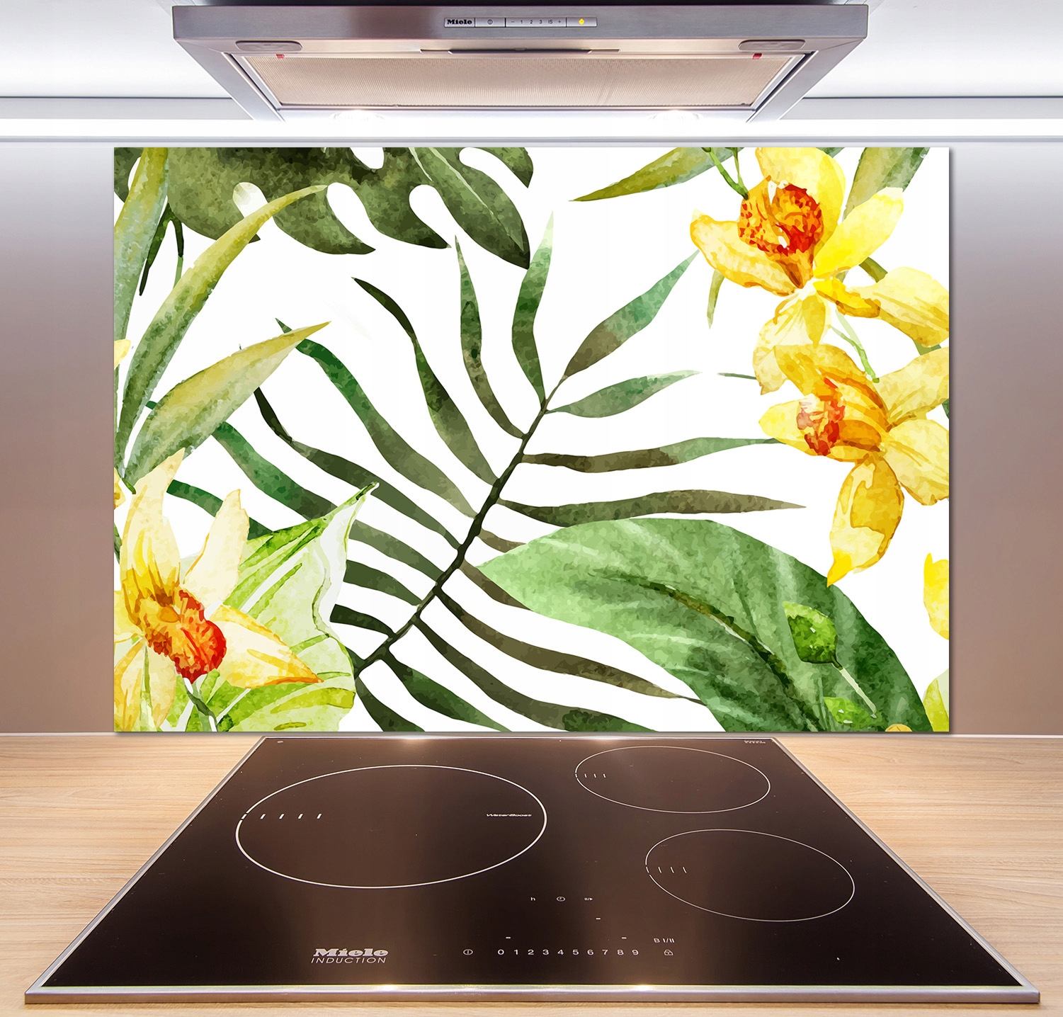 

Panel do kuchni Tropikalne kwiaty 100x70 cm + Klej