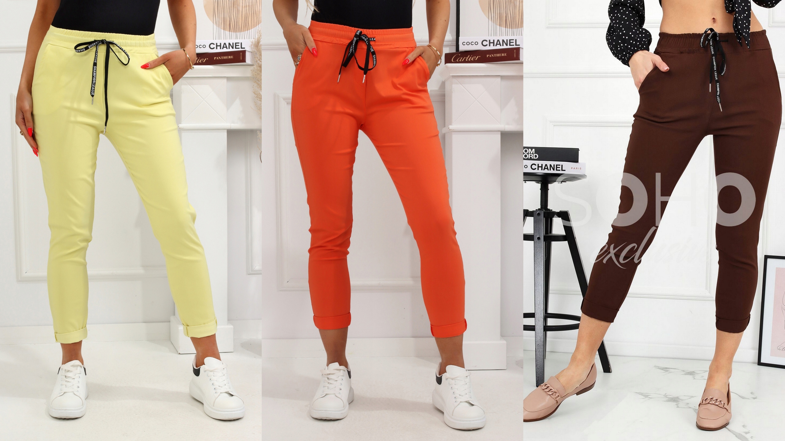 SPODNIE DAMSKIE RURKI CYGARETKI KLASYCZNE MODNE WYGODNE ELASTYCZNE KOL 36 S Rozmiar S