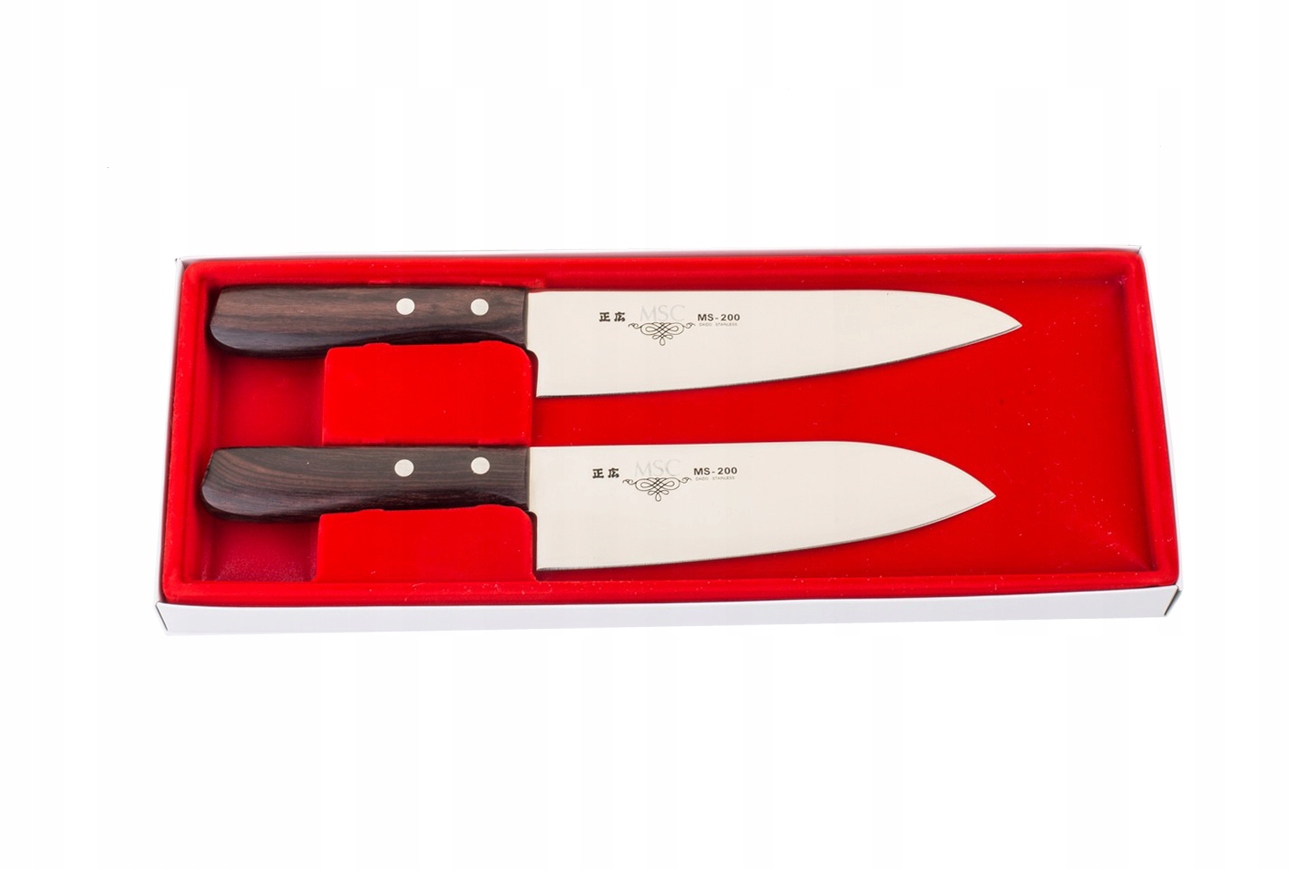Sada 2 nožov Masahiro Msc Chef a Santoku 18 a 16,5 cm