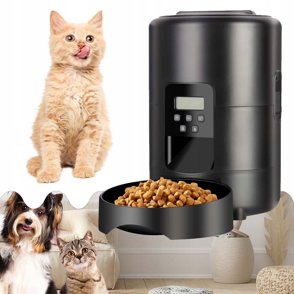 Automatický Podavač Krmiva Pro Kočky, Dávkovač Krmiva Pro Kočky A Psy
