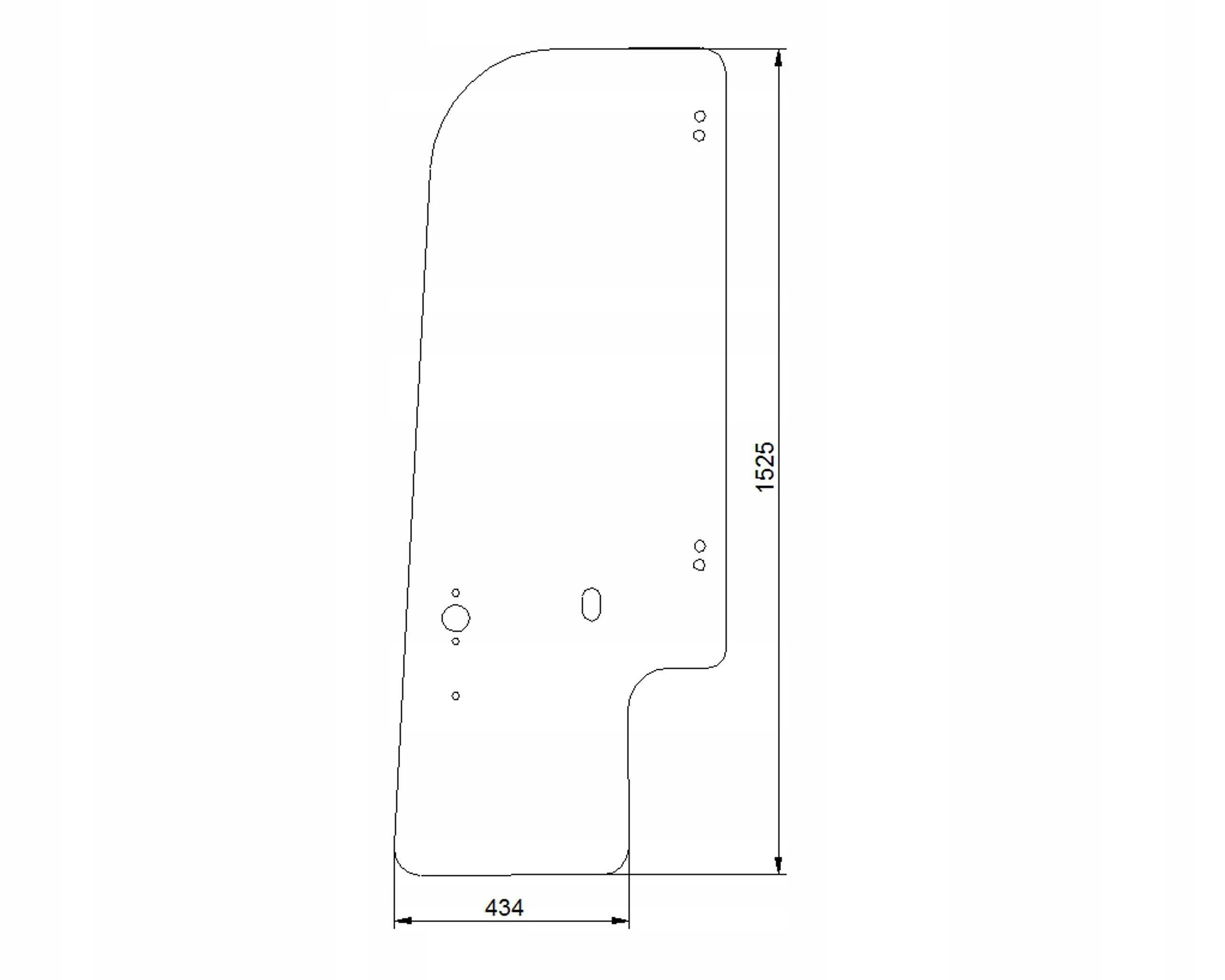sklo bagr Case New Holland dveře 87647289