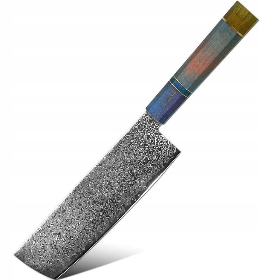 Damaškový kuchynský nôž Yorokobi Nakiri/Multifarebná KP-37567