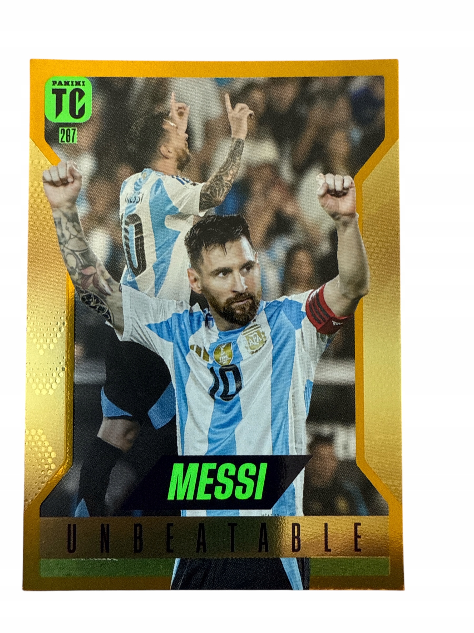 Top Class 2025 Unbeatable Nr 267 Messi gold złoty