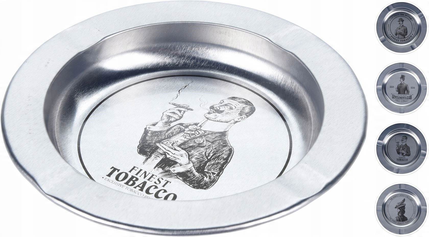 

Klasyczna popielniczka metalowa Vintage Retro