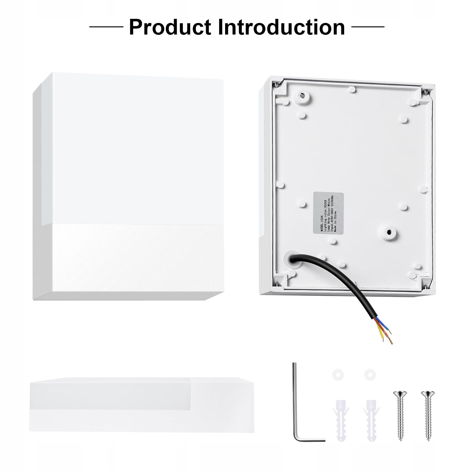 KINGWEN 2 Sztuki LED Lampy Ścienne Wewnętrzne Zewnętrzne 15W IP65 — miniatura 5