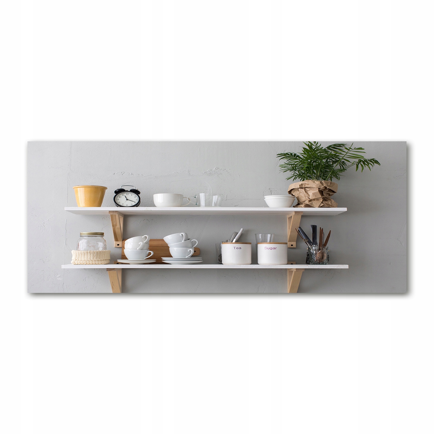 

Foto obraz akryl zdjęcie Ozdoby na półce 125x50 cm