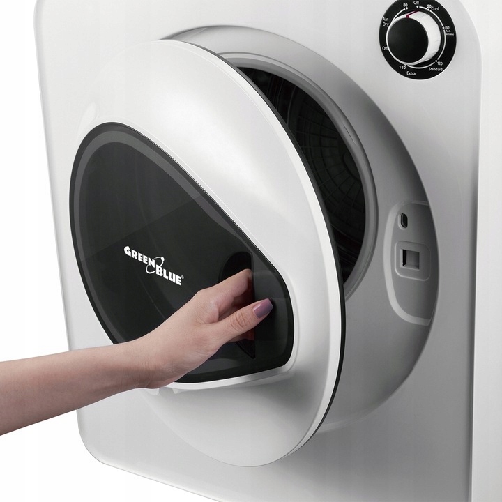 SUSZARKA DO UBRAŃ BĘBNOWA 3kg 5 PROGRAMÓW Kolor dominujący biały