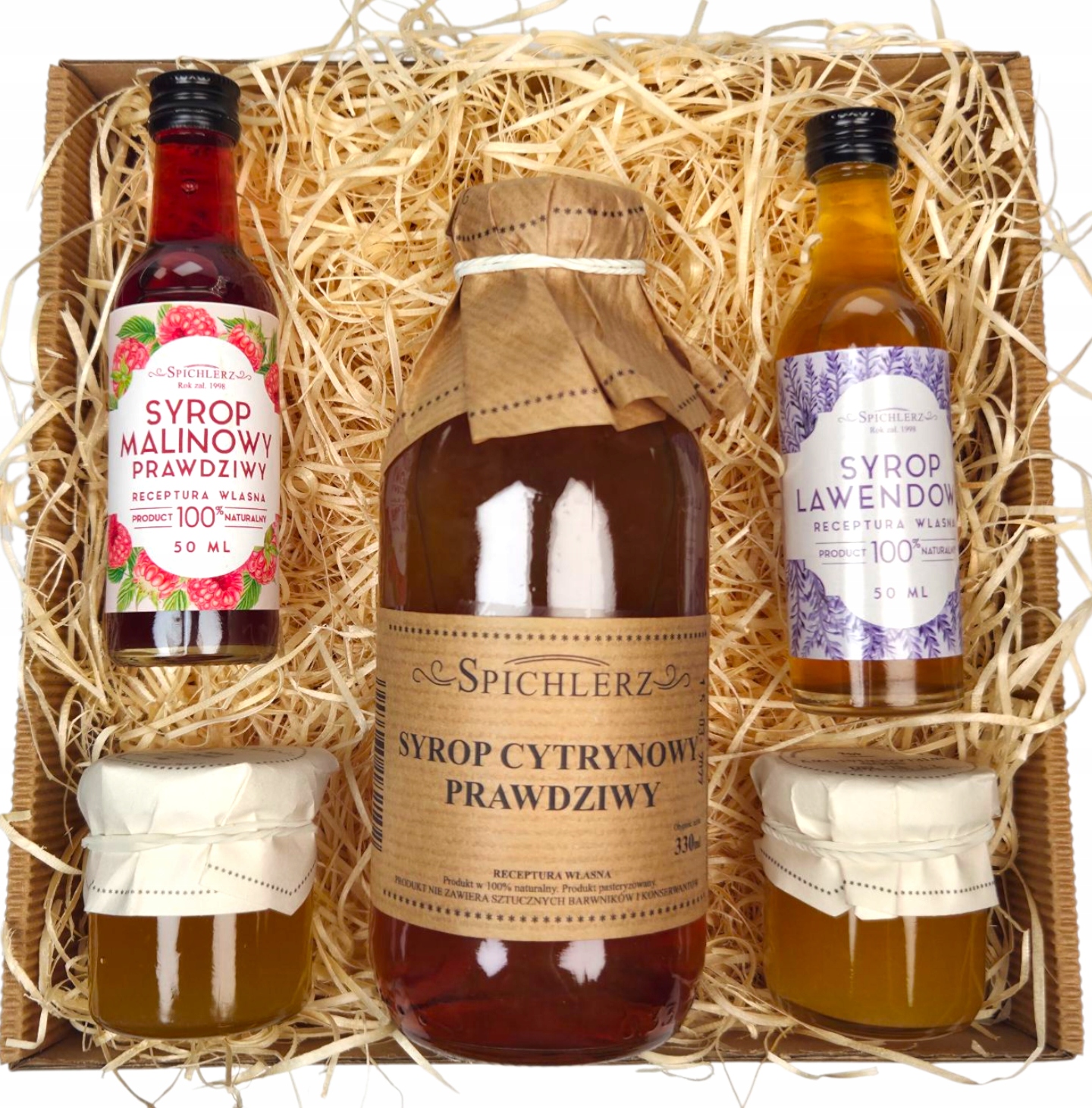 Levně Dárková Sada Pro Maminku, Tatínka, Babičku, Sirup, Med, Malina, Dárek