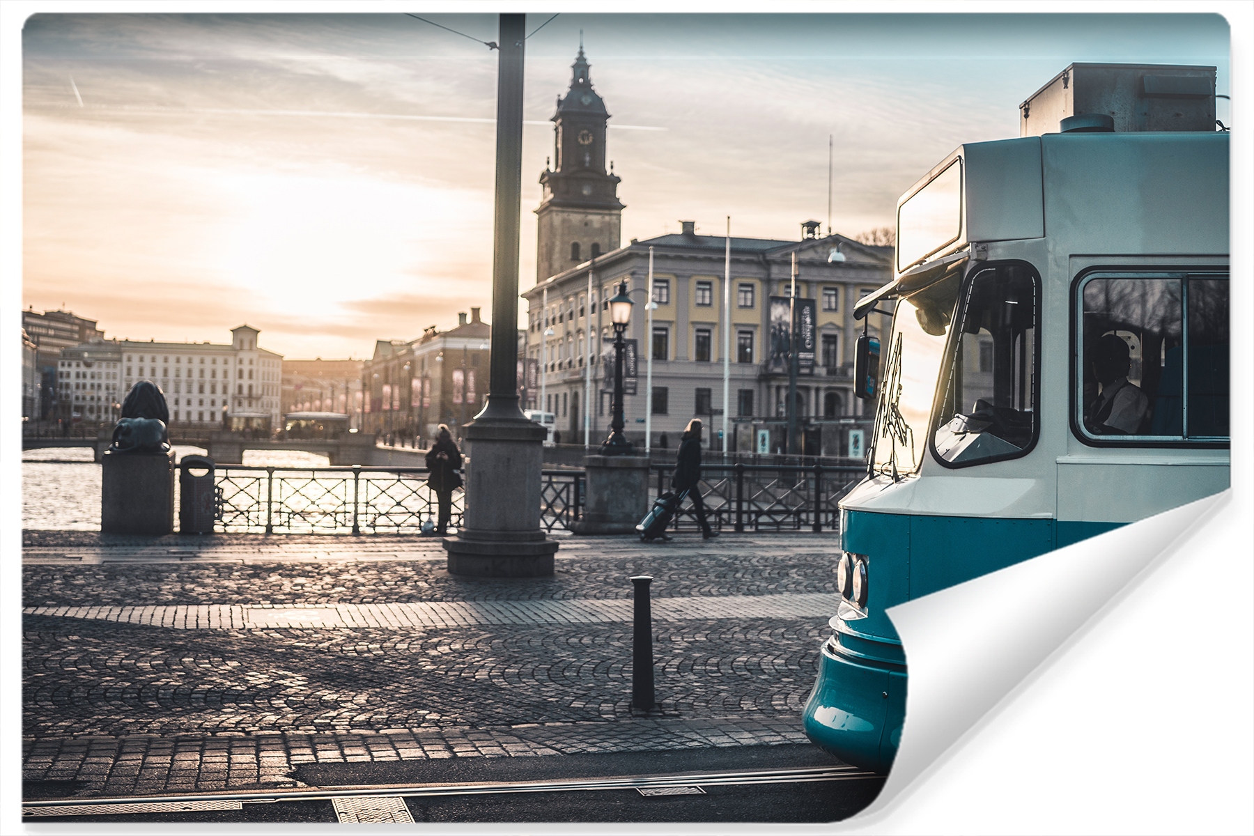 Fototapeta 3D Ulice Tramvaj pro mládež 300x210