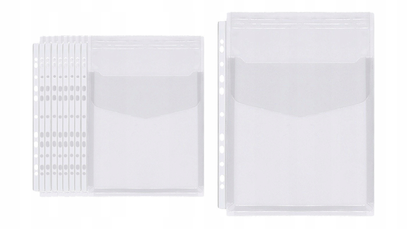 

Koszulki obwoluty A4 poszerzane na katalog 10szt